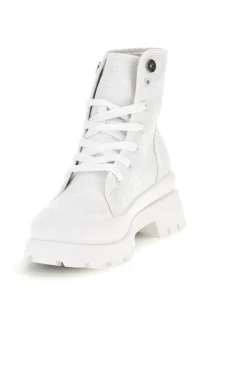 Anfibi bianchi platform tomaia ricamata S2617FY7691-FREDDY Online