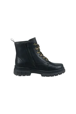 Anfibi neri caldi con zip e suola carrarmato D35ANC355000-BAGATT Discount