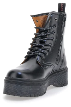 Anfibi Neri Con Flatform Brighton-GAS