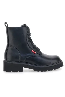 Anfibi neri con suola alta e zip laterale VBIL0020S-LEVI'S Best