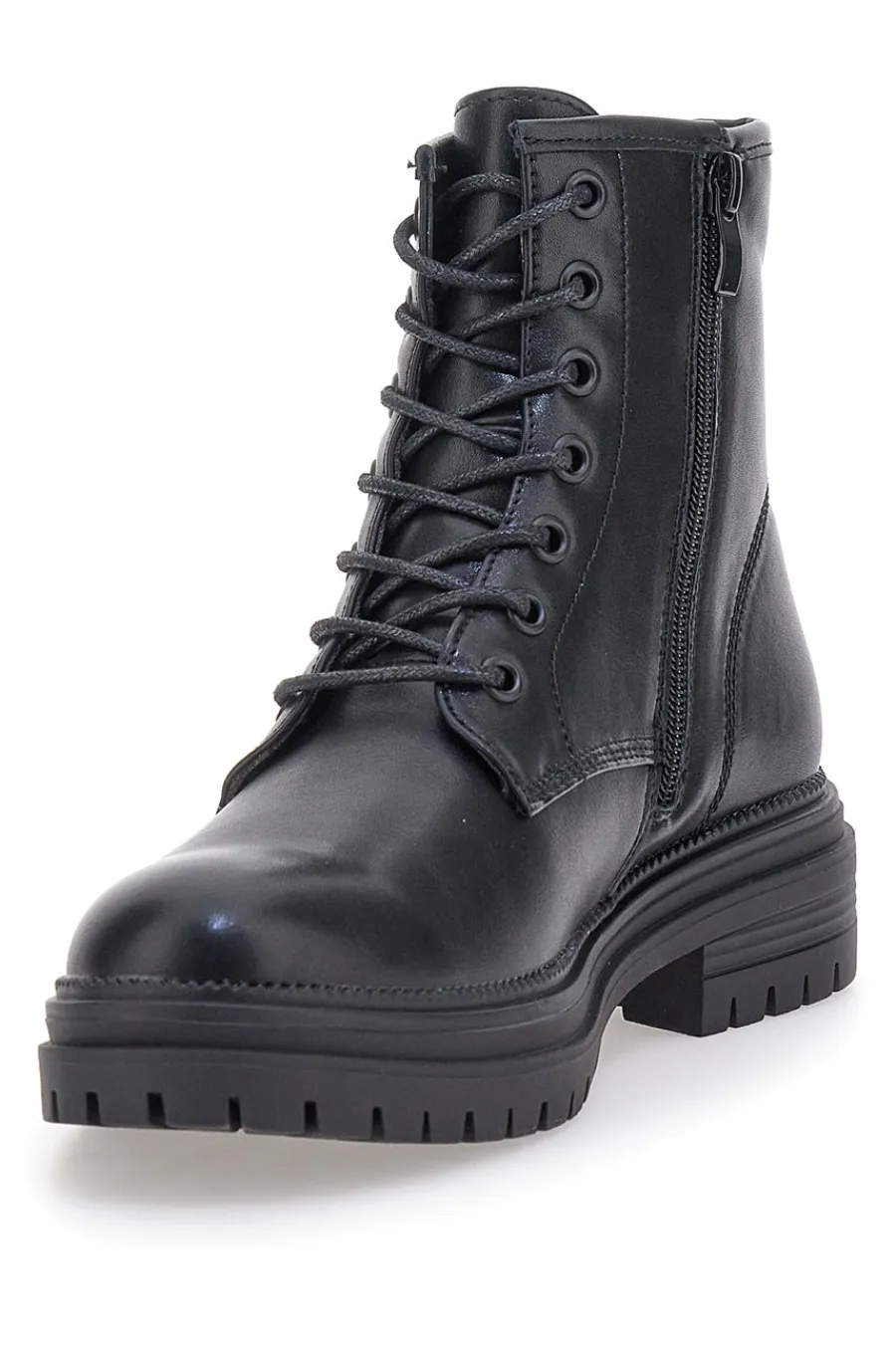 Anfibi neri minimal con fondo carrarmato BT23059037-PITTARELLO CAPSULE Clearance