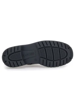 Anfibi neri platform con zip laterale e dettagli logati VCOO0021S-LEVI'S Discount