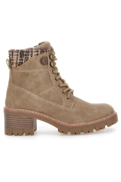 Anfibi con dettaglio tweed e suola carrarmato 4-ALTEMBERG Outlet