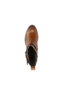 D15AMQ374000 Stiefeletten aus warmem, braunem Leder mit Schnalle-BAGATT Clearance