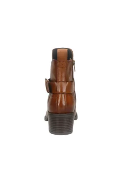 D15AMQ374000 Stiefeletten aus warmem, braunem Leder mit Schnalle-BAGATT Clearance