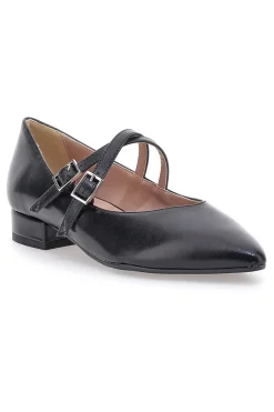 Ballerine a punta nere con cinturini incrociati 892-PITTARELLO CLASS Hot