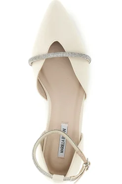 Ballerine beige a punta con cinturino Burani 51098C841-MARIELLA BURANI Online
