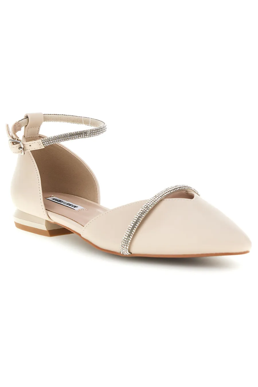 Ballerine beige a punta con cinturino Burani 51098C841-MARIELLA BURANI Online
