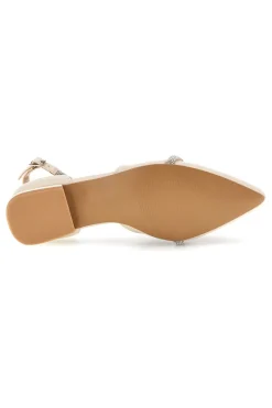 Ballerine beige a punta con cinturino Burani 51098C841-MARIELLA BURANI Online