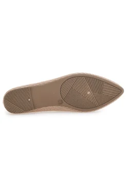 Ballerine beige in tessuto con soletta morbida PREA614-THE FIRST Discount