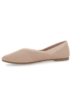 Ballerine beige in tessuto con soletta morbida PREA614-THE FIRST Discount