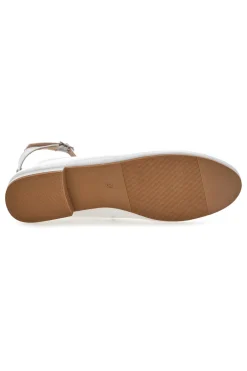 Ballerine bianche vernice con cinturino alla caviglia IDE1075 da Donna-THE FIRST Outlet