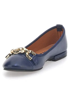 Ballerine Blu Con Catenina Dorata 170-THE FIRST Clearance