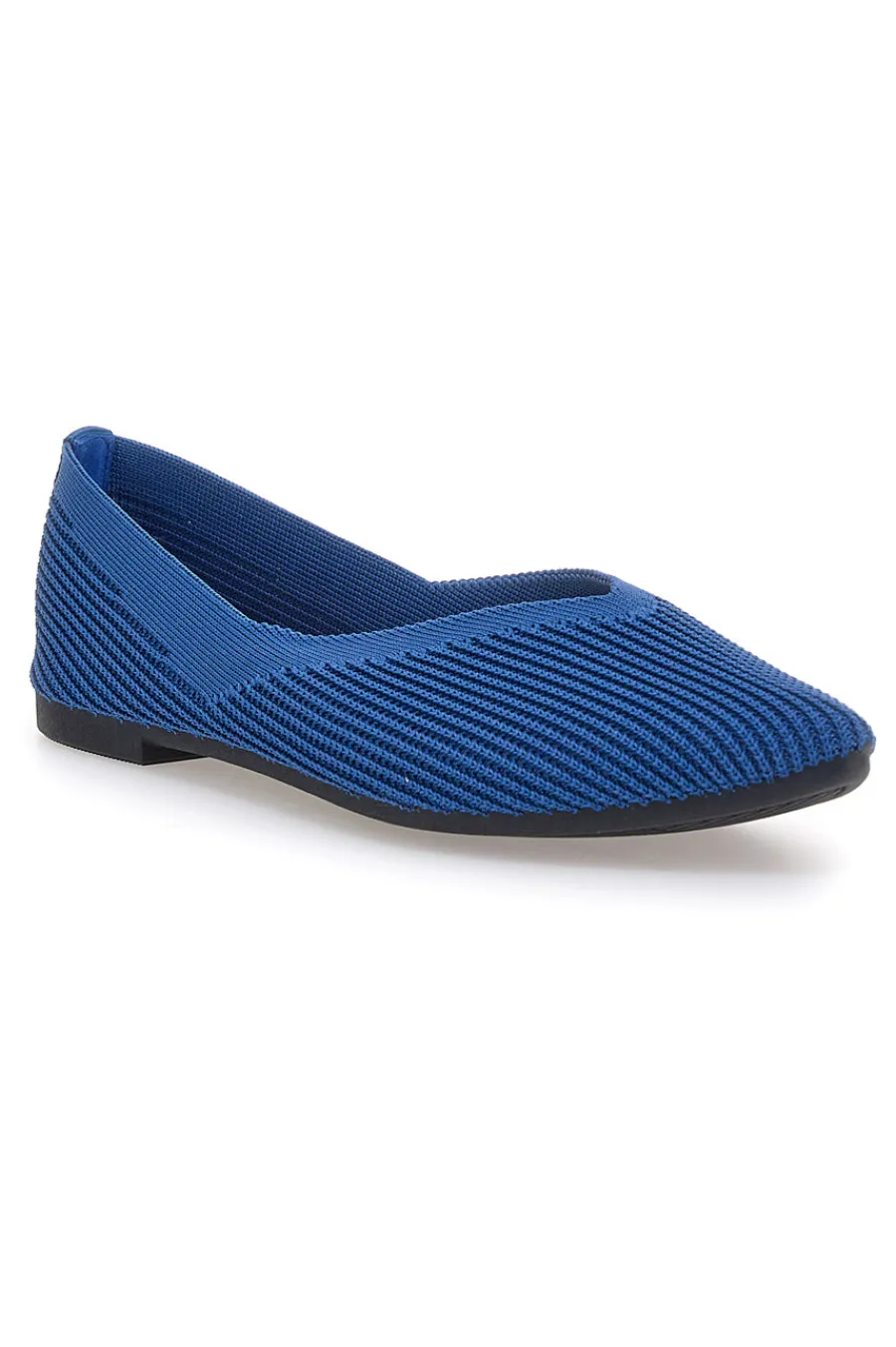 Ballerine blu in tessuto con soletta morbida PREA614-THE FIRST New