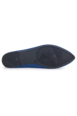 Ballerine blu in tessuto con soletta morbida PREA614-THE FIRST New