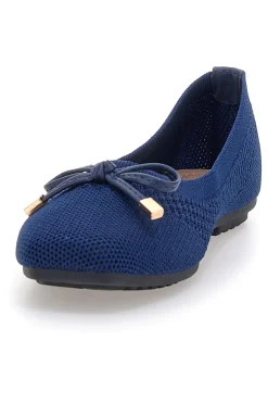 Ballerine blu in tessuto con soletta morbida PRE3-THE FIRST Hot