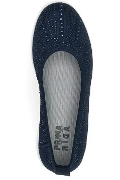 Ballerine Blu In Tessuto Con Strass 429-PRIMA RIGA Hot