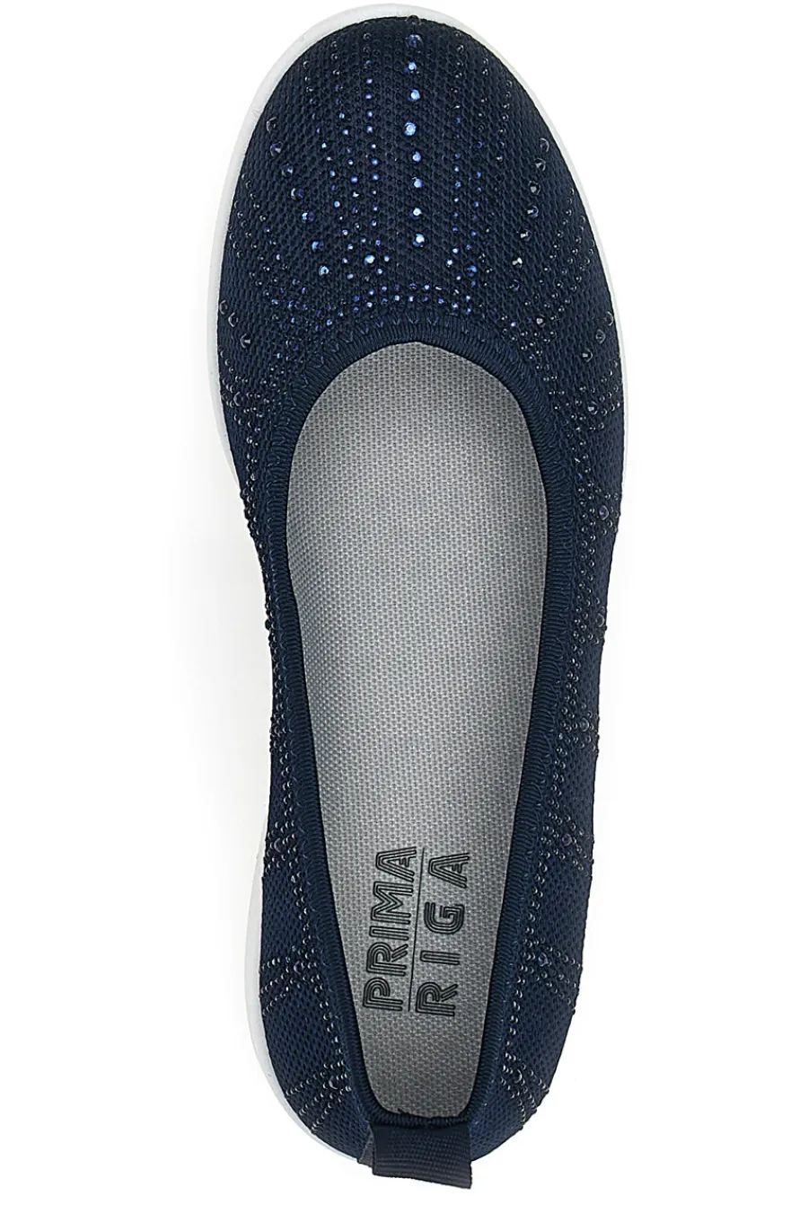 Ballerine Blu In Tessuto Con Strass 429-PRIMA RIGA Hot