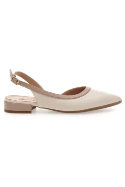 Ballerine Burro e Nude Con Cinturino Slingback 6011-PITTARELLO COUTURE Hot