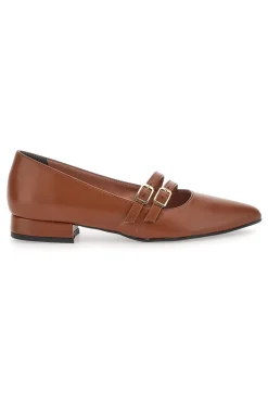 Ballerine Marroni con cinturini 3664-PITTARELLO GLAM New