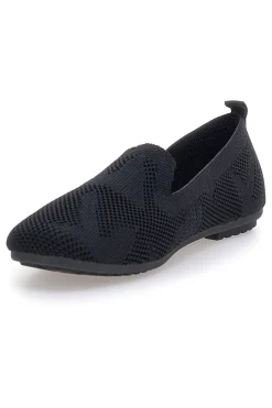 Ballerine Mocassini neri in tessuto con soletta morbida PRESZ32-THE FIRST Online