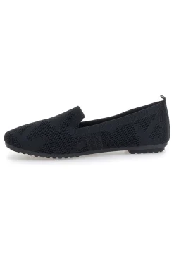 Ballerine Mocassini neri in tessuto con soletta morbida PRESZ32-THE FIRST Online