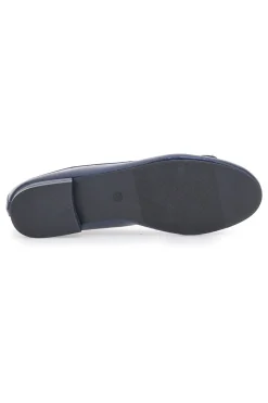 Ballerine Navy con Fibbia Decorativa Oro IDE172-THE FIRST New