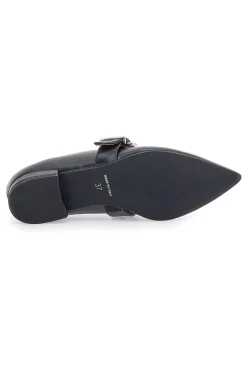 Ballerine nere a punta con cinturino 3098-PITTARELLO LOVE Discount