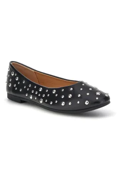 Ballerine nere con borchie P676-FIRST LADY Sale