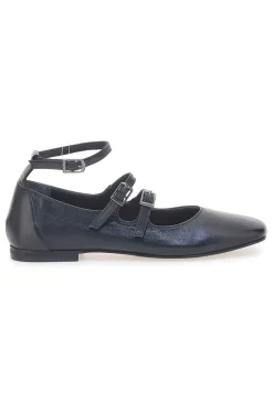 Ballerine Nere con Cinturini in Pelle A2120101-PITTARELLO GLAM Sale