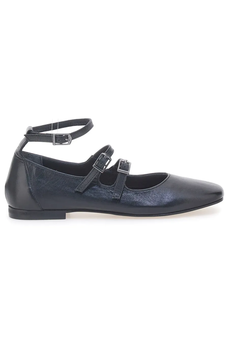 Ballerine Nere con Cinturini in Pelle A2120101-PITTARELLO GLAM Sale