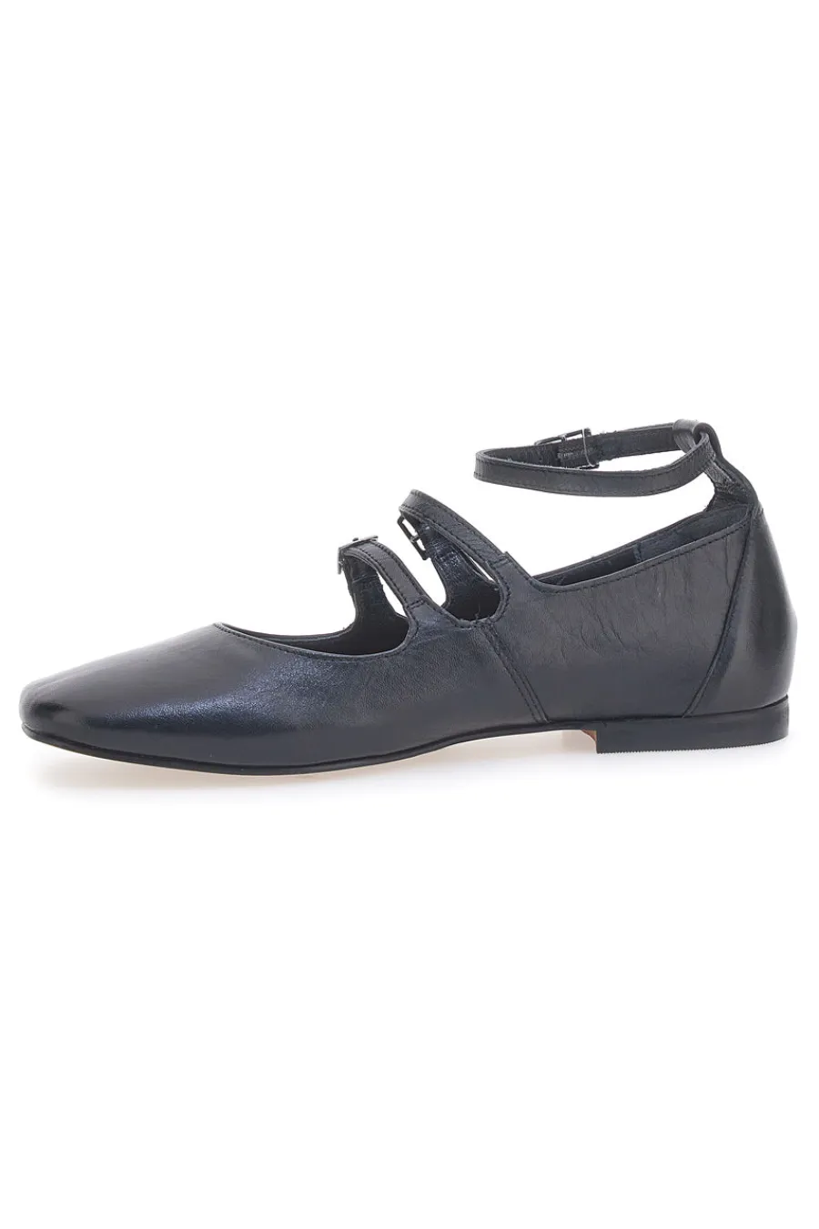 Ballerine Nere con Cinturini in Pelle A2120101-PITTARELLO GLAM Sale