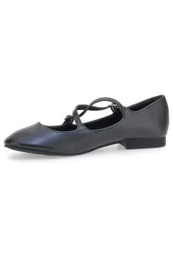 Ballerine nere con cinturini IDEA02-THE FIRST Hot