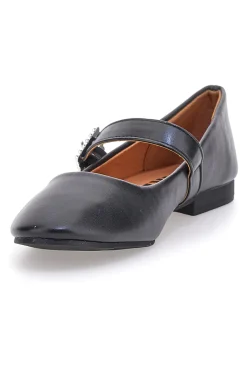 Ballerine nere con cinturino gioiello IDEA2285-THE FIRST Best