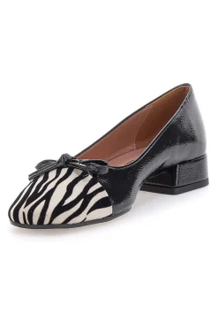 Ballerine Nere Con Fantasia Animalier c1518-PITTARELLO Discount