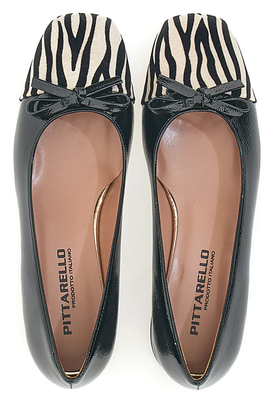 Ballerine Nere Con Fantasia Animalier c1518-PITTARELLO Discount