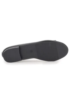 Ballerine Nere con Fibbia Decorativa Oro IDE172-THE FIRST Sale