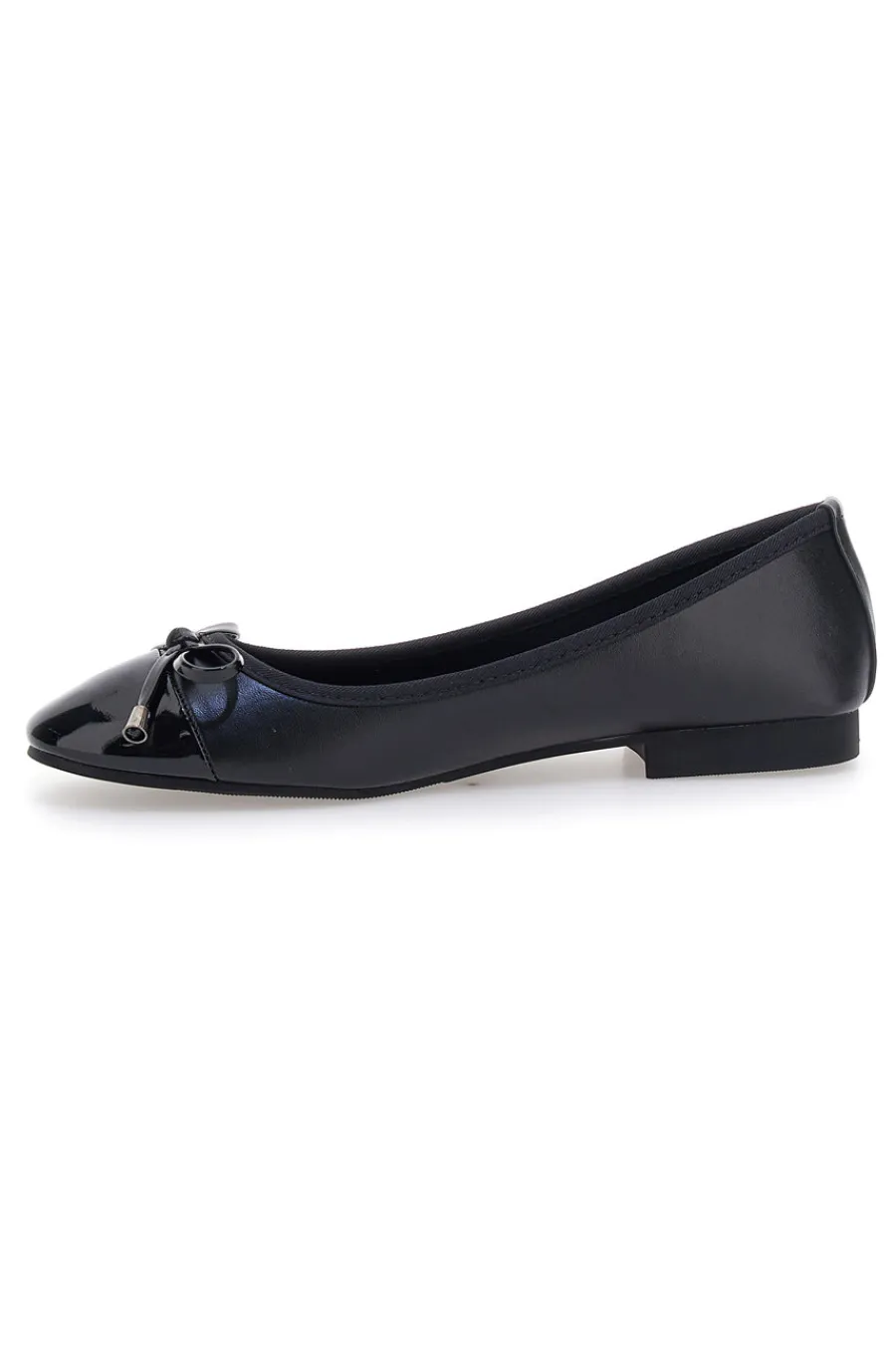 Ballerine nere con fiocco decorativo IDE1070-THE FIRST Outlet
