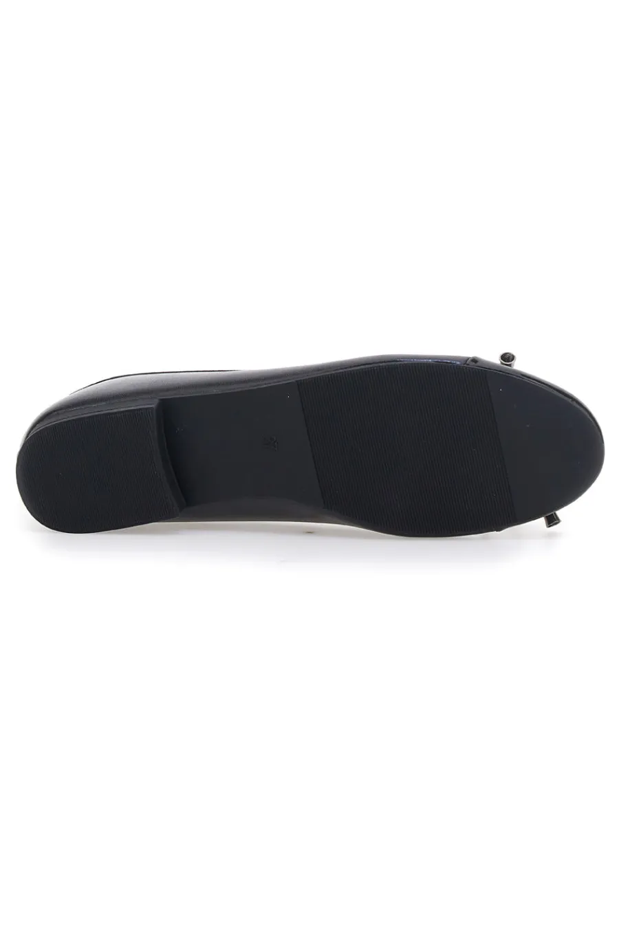 Ballerine nere con fiocco decorativo IDE1070-THE FIRST Outlet