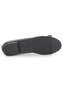 Ballerine Nere con Punta Effetto Vernice e Fiocco Decorativo IDE6292-THE FIRST Sale