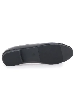 Ballerine nere con punta lucida e fiocco IDE1070-THE FIRST Hot
