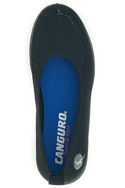 Ballerine nere con tomaia traforata CA1215-CANGURO Outlet