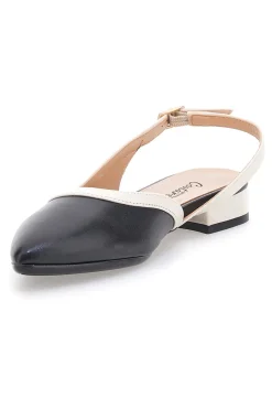 Ballerine Nere e Beige Con Cinturino Slingback 6011-PITTARELLO COUTURE Best