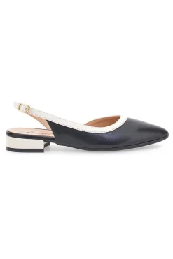 Ballerine Nere e Beige Con Cinturino Slingback 6011-PITTARELLO COUTURE Best