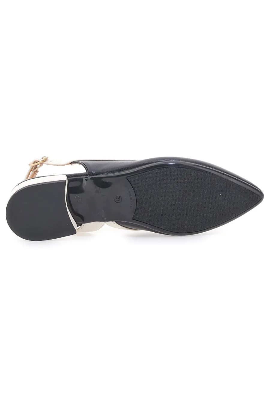 Ballerine Nere e Beige Con Cinturino Slingback 6011-PITTARELLO COUTURE Best