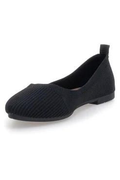 Ballerine nere in tessuto con soletta morbida PRESZ42-THE FIRST Clearance