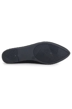 Ballerine nere in tessuto con soletta morbida PREA614-THE FIRST New