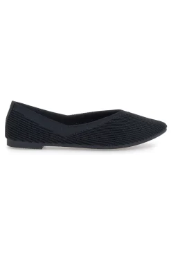 Ballerine nere in tessuto con soletta morbida PREA614-THE FIRST New