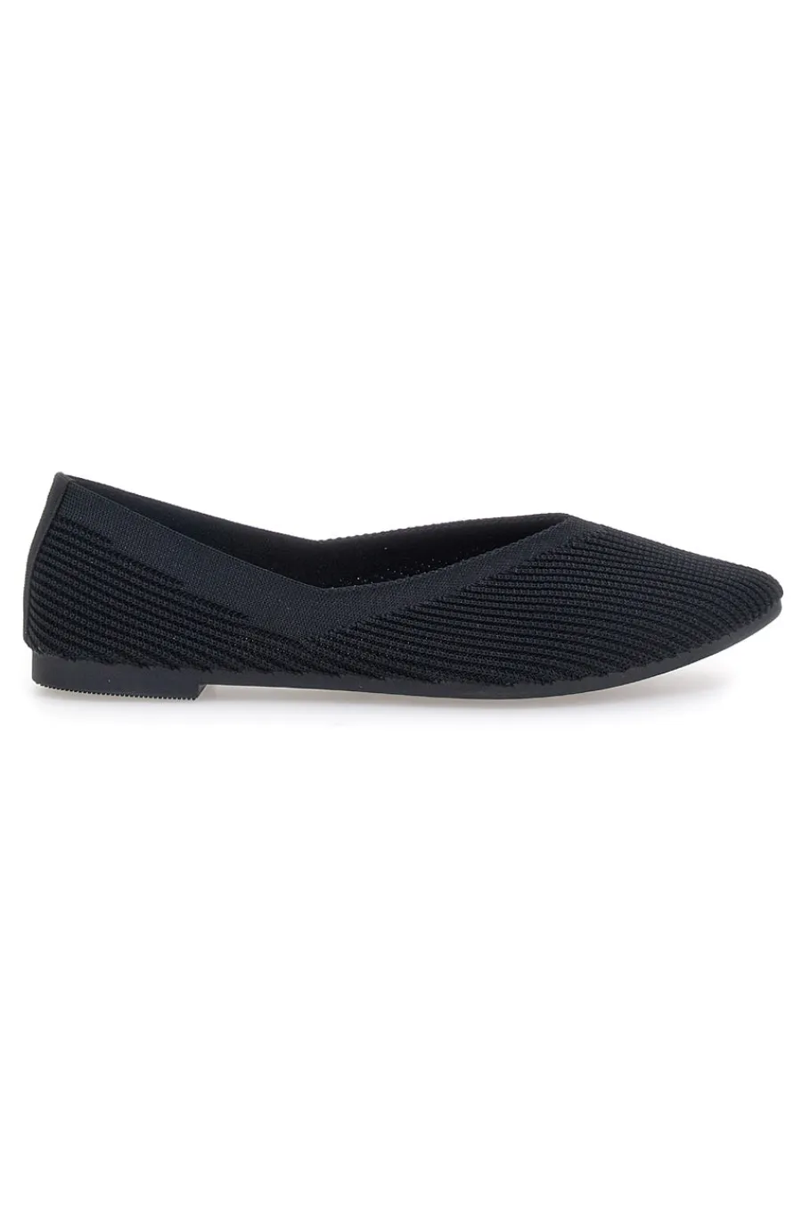 Ballerine nere in tessuto con soletta morbida PREA614-THE FIRST New