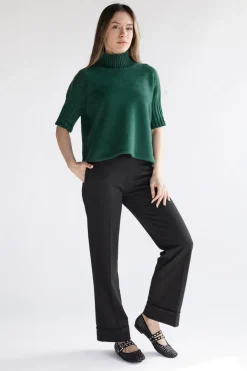 Ballerine nere intrecciate con fibbie IDE12 da Donna-THE FIRST New